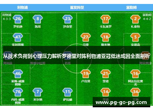 从战术负荷到心理压力解析罗德里对阵利物浦亚冠低迷成因全面剖析 从战术负荷到心理压力解析罗德里对阵利物浦亚冠低迷成因全面剖析